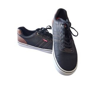 Levis Miles Men's Black and Brown Casual Sneakers Size 13